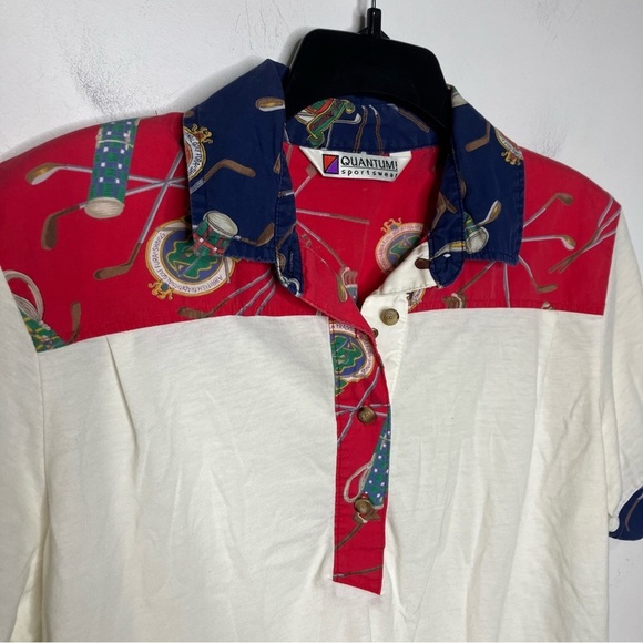 Vintage Quantum sportswear polo shirt size medium - Picture 4 of 9